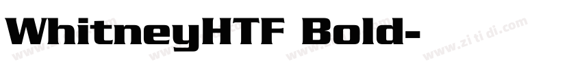 WhitneyHTF Bold字体转换